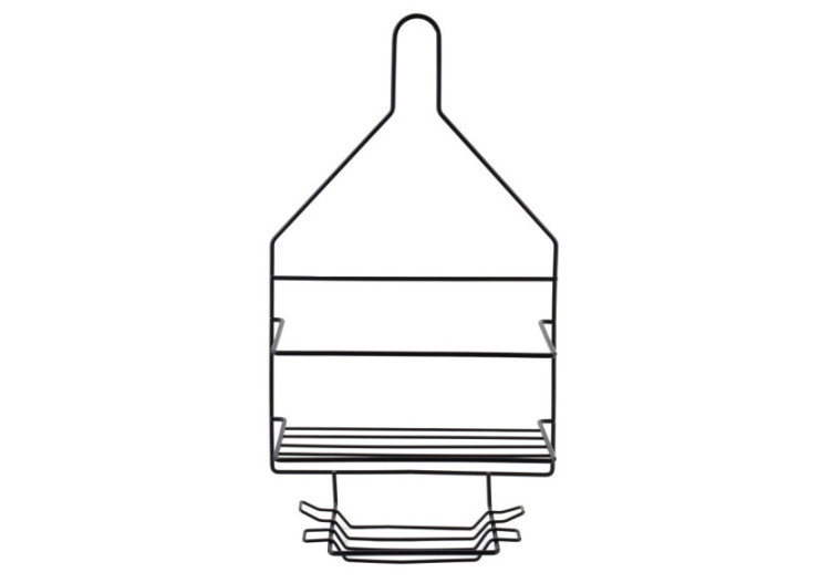 Porte-serviettes de Salle de Bain CARL BLACK - 2 Crochets 23x9,5x41,5cm - HTWM2621 - Mondex 2