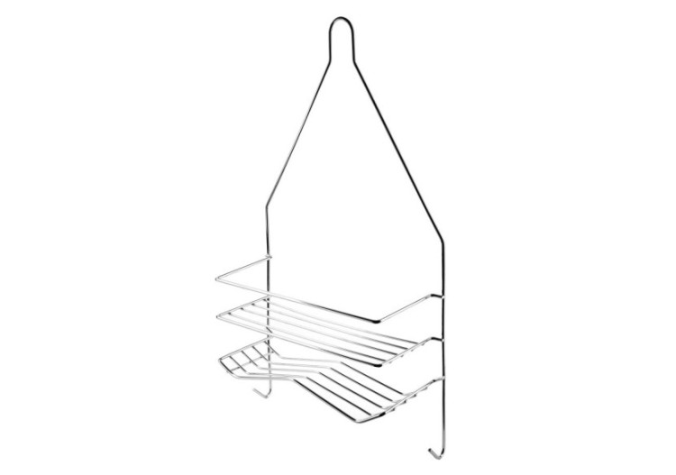 Porte-serviettes de Salle de Bain CARL SILVER - 2 Crochets 25x9x45,5cm - HTWM2638 - Mondex