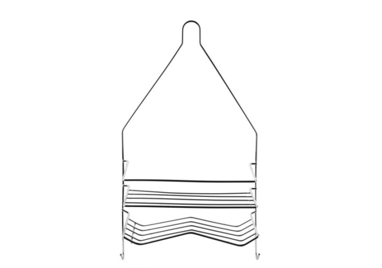 Porte-serviettes de Salle de Bain CARL SILVER - 2 Crochets 25x9x45,5cm - HTWM2638 - Mondex 2