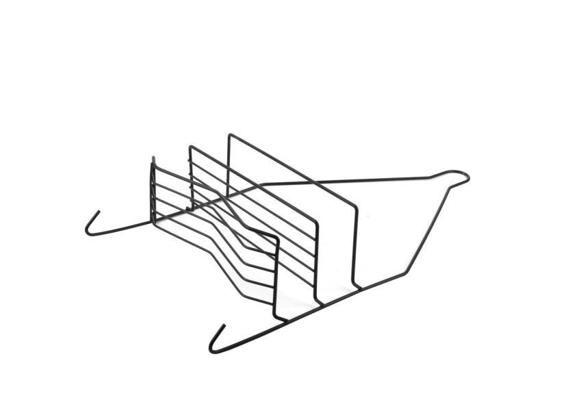 Porte-serviettes de Salle de Bain CARL BLACK - 2 Crochets 25x9x45,5cm - HTWM2645 - Mondex