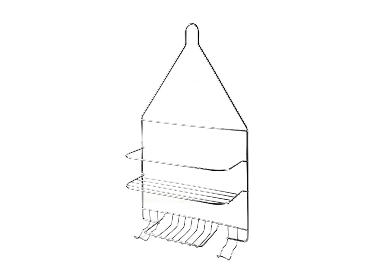 Porte-serviettes de Salle de Bain CARL SILVER - 2 Crochets et 2 Supports 25x10x45cm - HTWM2652 - Mondex