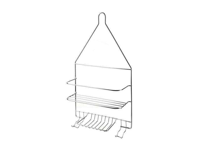 Porte-serviettes de Salle de Bain CARL SILVER - 2 Crochets et 2 Supports 25x10x45cm - HTWM2652 - Mondex