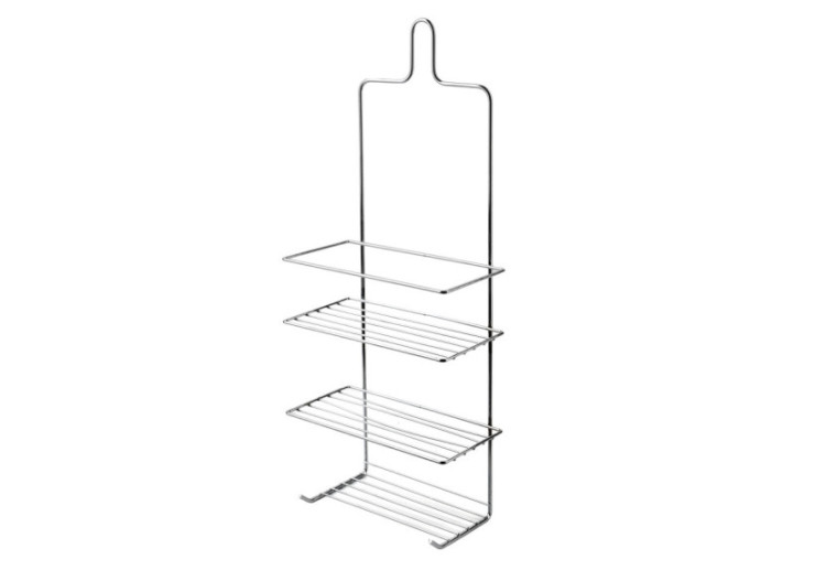 Porte-serviettes de Salle de Bain CARL SILVER - 3 Crochets et 2 Supports 18,5x10x47,5cm - HTWM2676 - Mondex 2