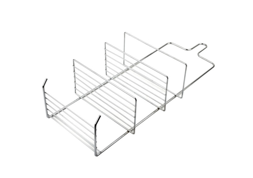 Porte-serviettes de Salle de Bain CARL SILVER - 3 Crochets et 2 Supports 18,5x10x47,5cm - HTWM2676 - Mondex