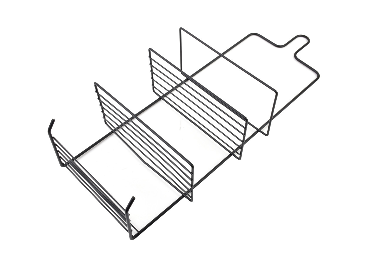 Porte-serviettes de Salle de Bain CARL BLACK - 3 Crochets et 2 Supports 18,5x10x47,5cm - HTWM2683 - Mondex