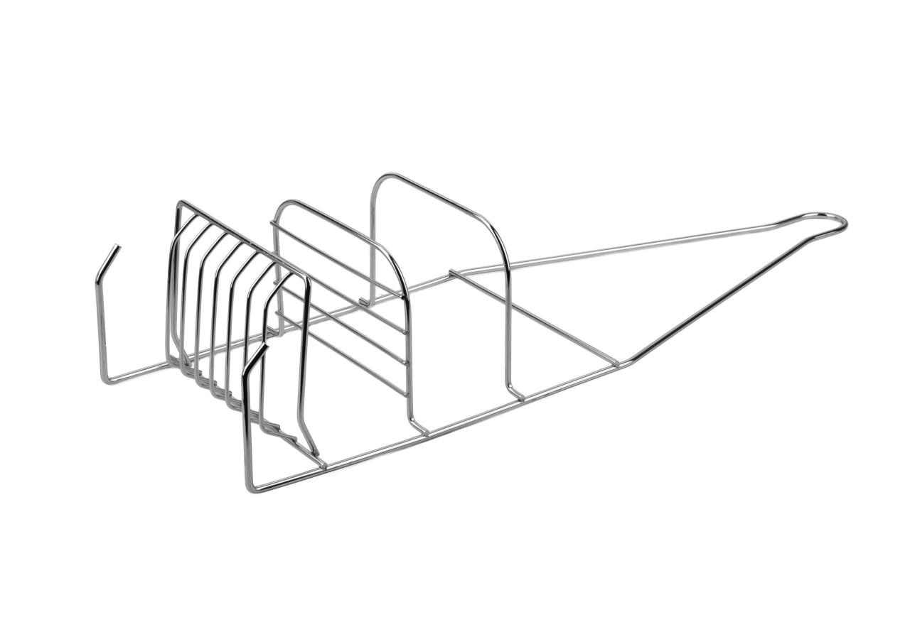 Porte-savon Carl Silver - Ensemble de 2 pièces 15x9,5x46cm avec 2 crochets - HTWM2690 - Mondex