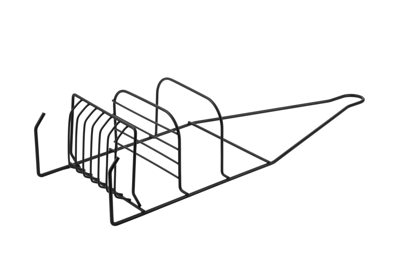 Porte-savon Carl Black - Ensemble de 2 pièces 15x9,5x46cm avec 2 crochets - HTWM2706 - Mondex