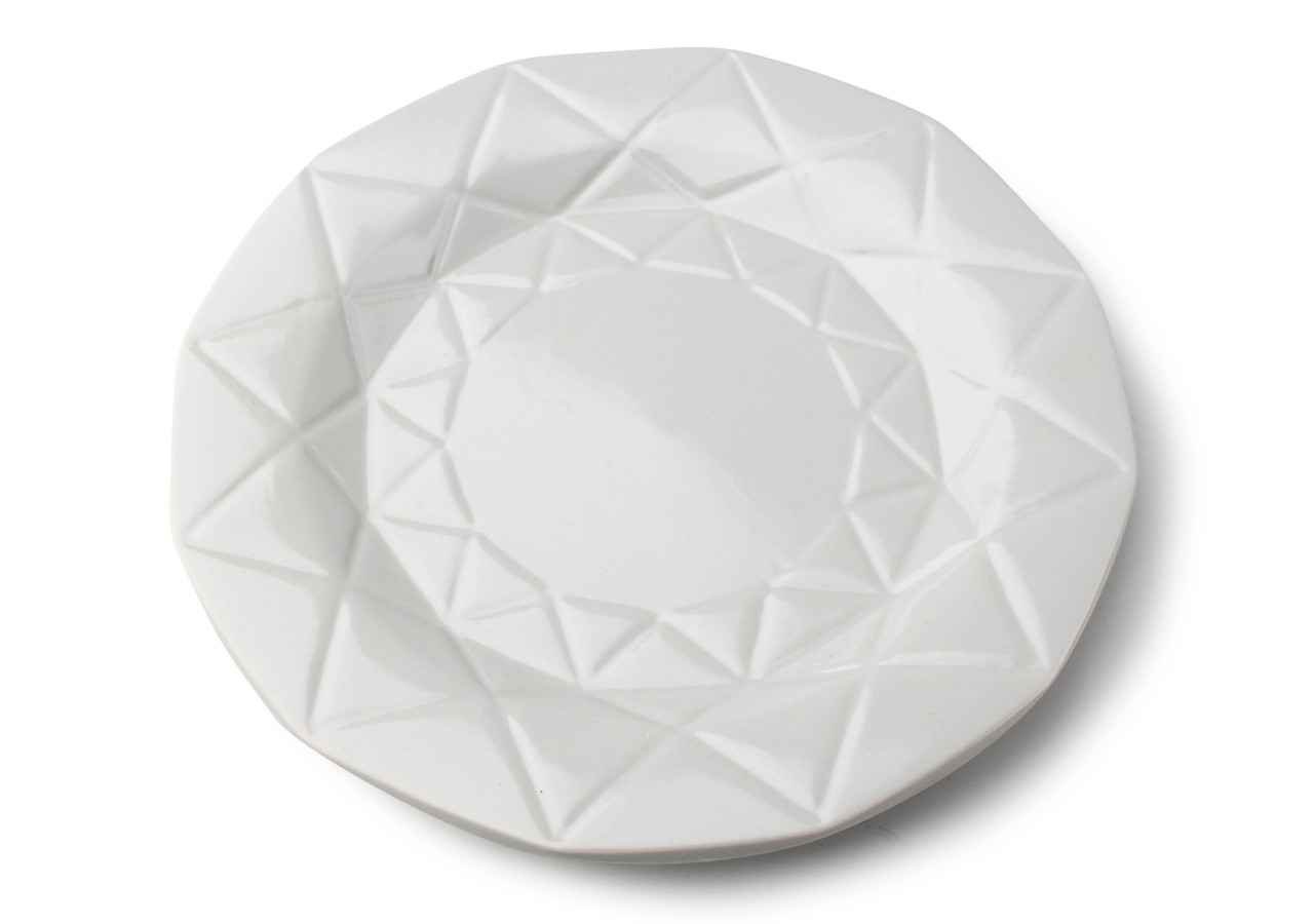 Assiette à dîner ADEL GREY - Céramique 24cm - HTPR2197-PROM - Affekdesign By Mondex