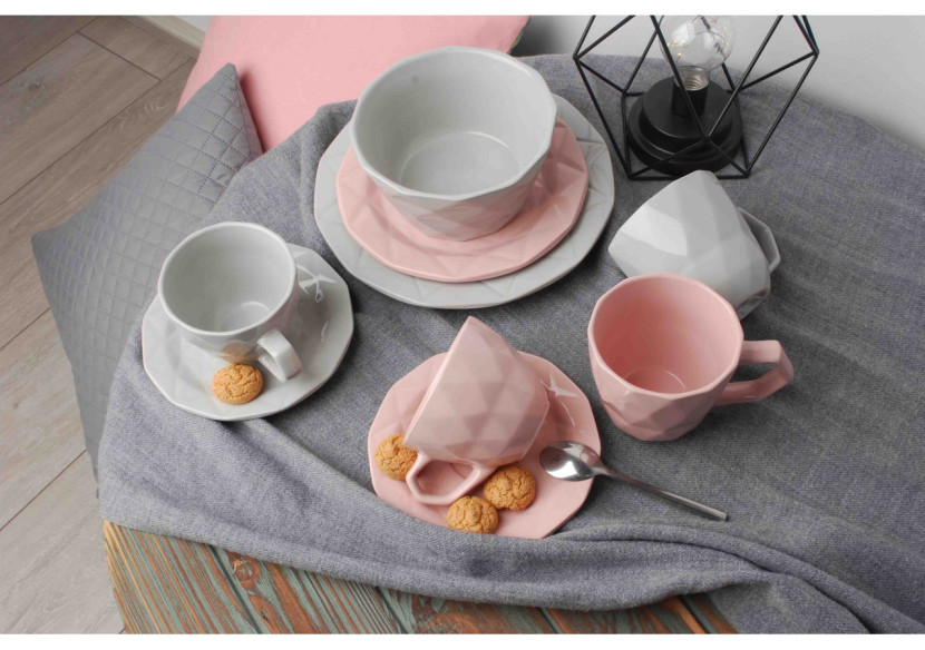 Assiette à dîner ADEL GREY - Céramique 24cm - HTPR2197-PROM - Affekdesign By Mondex Assiette à dîner ADEL GREY - Céramique 24cm - HTPR2197-PROM - Affekdesign By Mondex