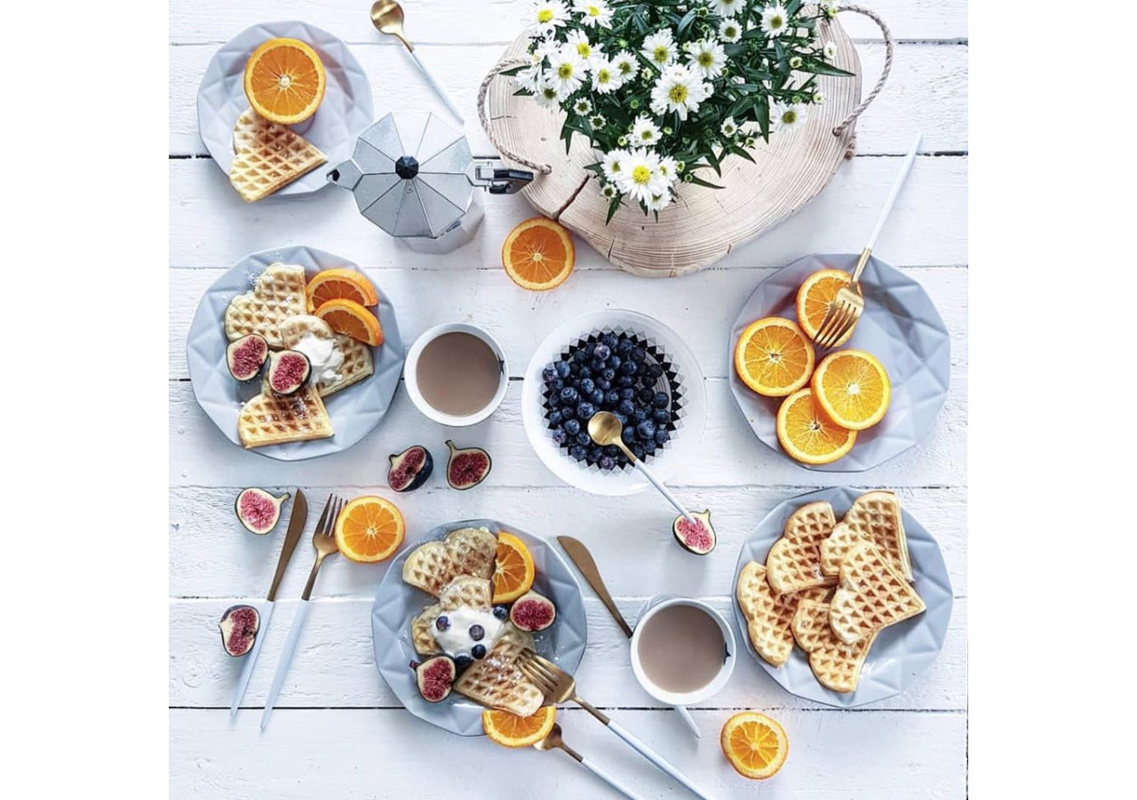 Assiette à dîner ADEL GREY - Céramique 24cm - HTPR2197-PROM - Affekdesign By Mondex