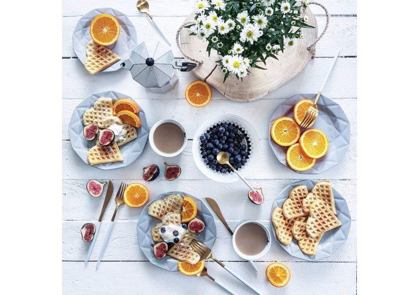 Assiette à dîner ADEL GREY - Céramique 24cm - HTPR2197-PROM - Affekdesign By Mondex Assiette à dîner ADEL GREY - Céramique 24cm - HTPR2197-PROM - Affekdesign By Mondex