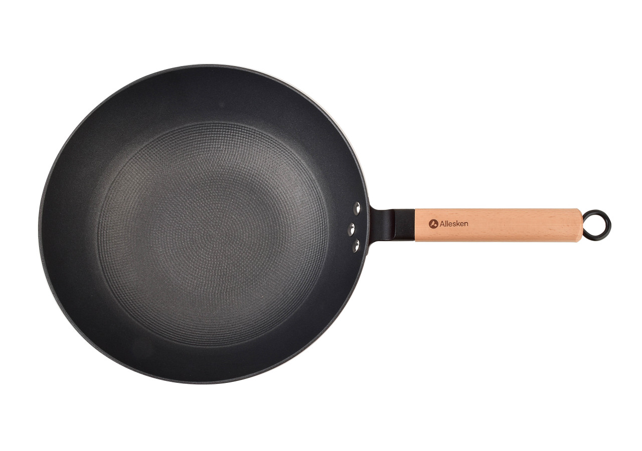 Wok RODELUXE - 30 cm - Émail Rouge - HTXD5939-PROM - Allesken