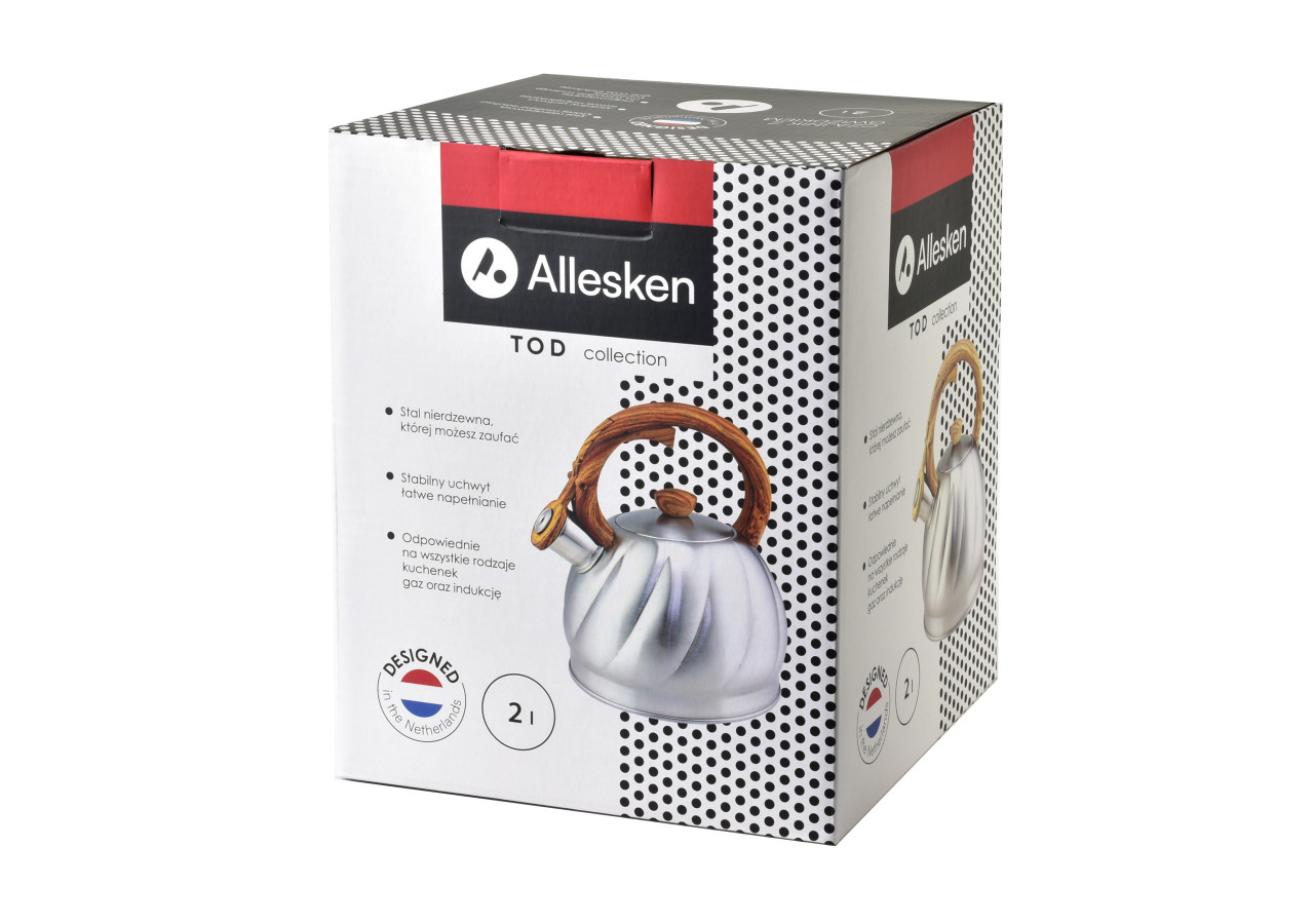 Bouilloire TOD - Acier inoxydable 2,0L - HTXD6769-CX - Allesken