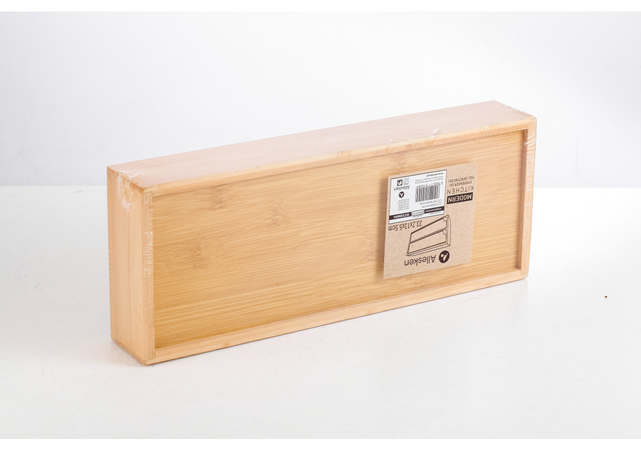 Distributeur de film alimentaire MODERN KITCHEN - 33,2 x 13 x 5,5 cm en bambou - HTXD0094 - Allesken