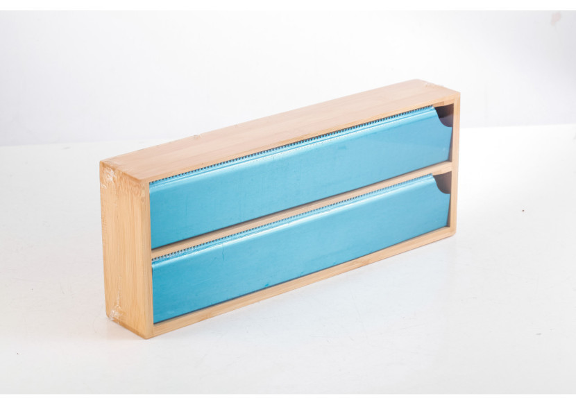Distributeur de film alimentaire MODERN KITCHEN - 33,2 x 13 x 5,5 cm en bambou - HTXD0094 - Allesken
