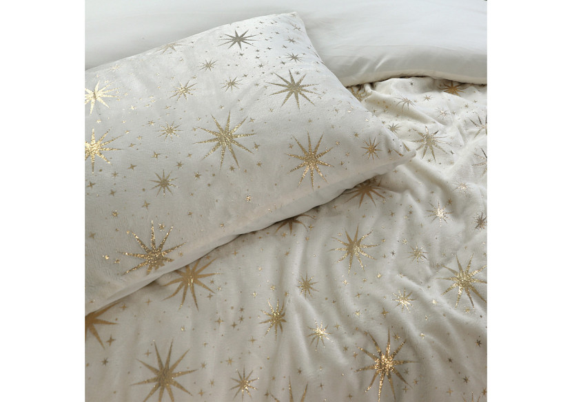 Housse de couette Glamour Flanel - Crème 140 x 200/220 cm - 17019066 - Sleeptime Housse de couette Glamour Flanel - Crème 140 x 200/220 cm - 17019066 - Sleeptime