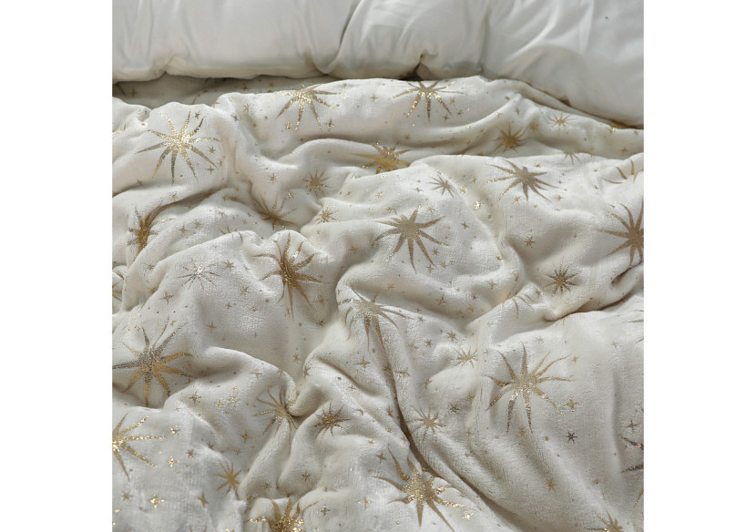 Housse de couette Glamour Flanel - Crème 140 x 200/220 cm - 17019066 - Sleeptime Housse de couette Glamour Flanel - Crème 140 x 200/220 cm - 17019066 - Sleeptime