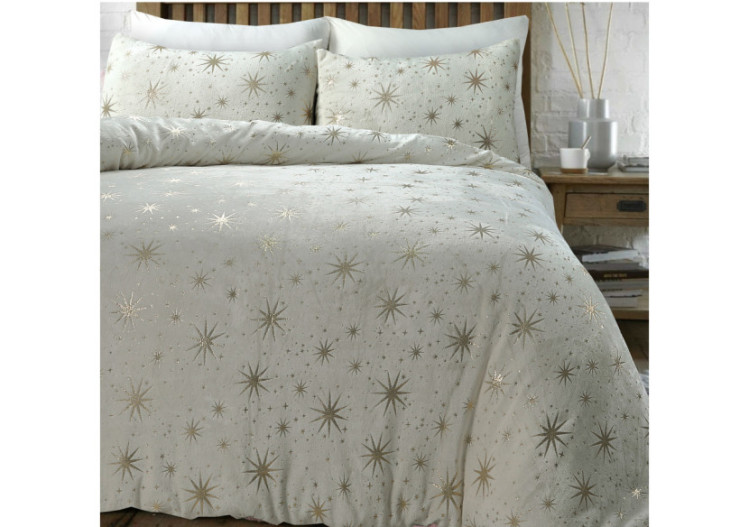 Housse de couette Glamour Flanel - Crème 200 x 200/220 cm - 17019067 - Sleeptime