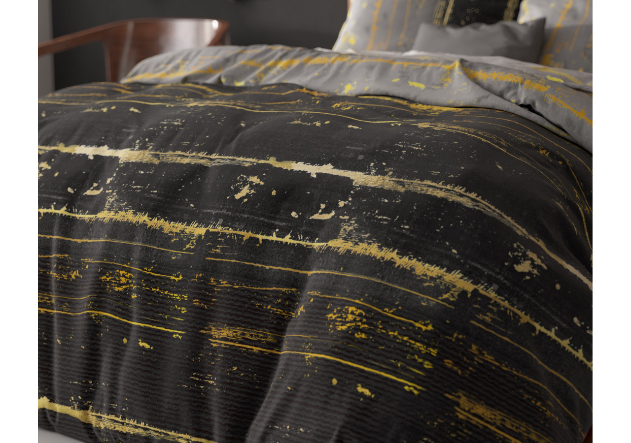Housse de couette Scratchy Antracite - 140 x 220 cm - 14022224 - Sleeptime