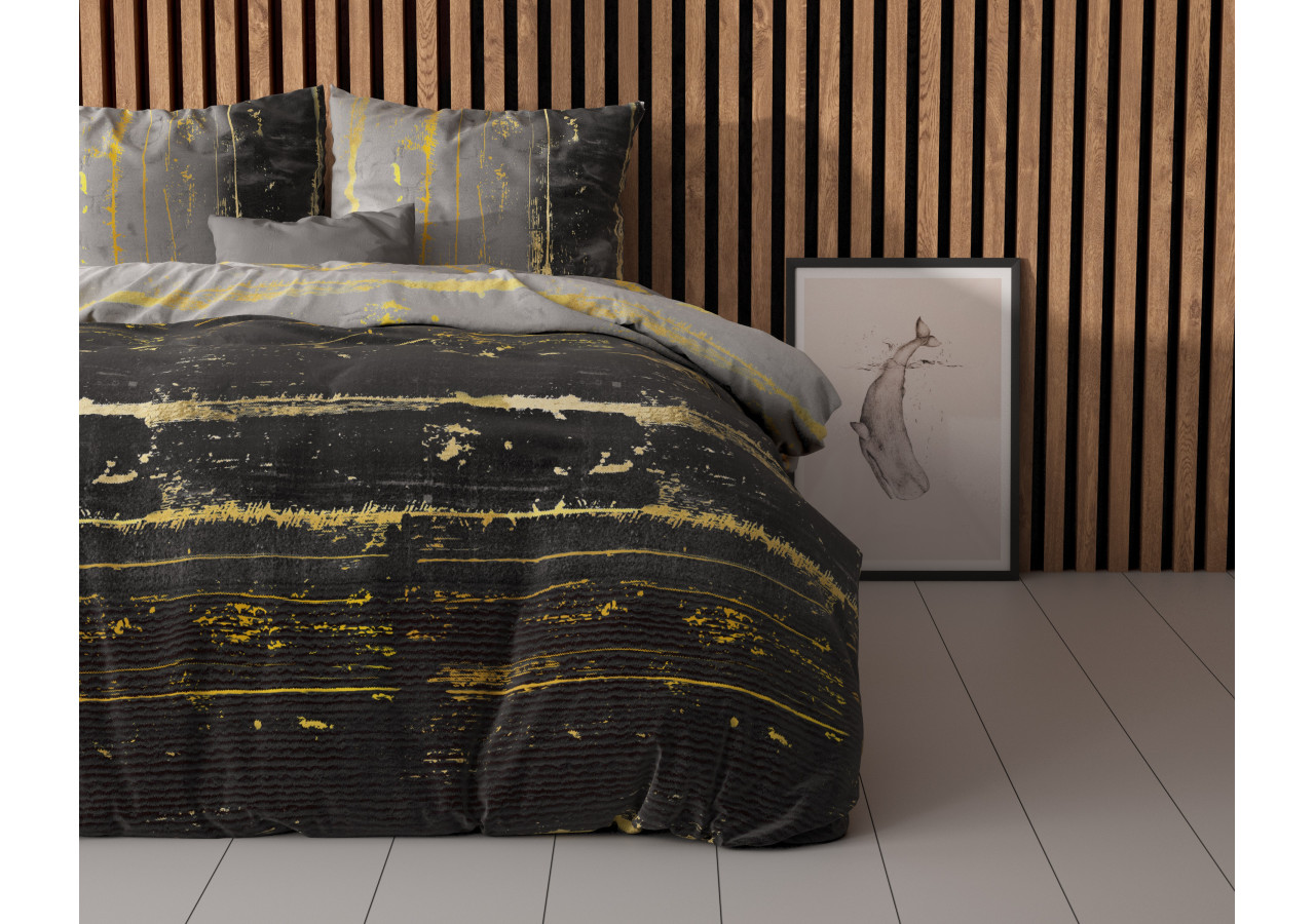 Housse de Couette Scratchy Antracite - Taille 200 x 220 cm - 14022225 - Sleeptime