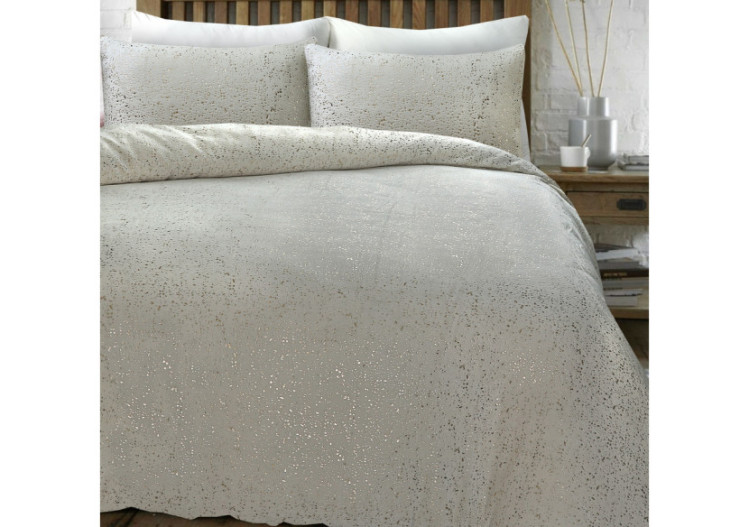 Housse de Couette Glamour Flanel - Crème 240 x 200/220 cm en Polyester - 17019062 - Sleeptime