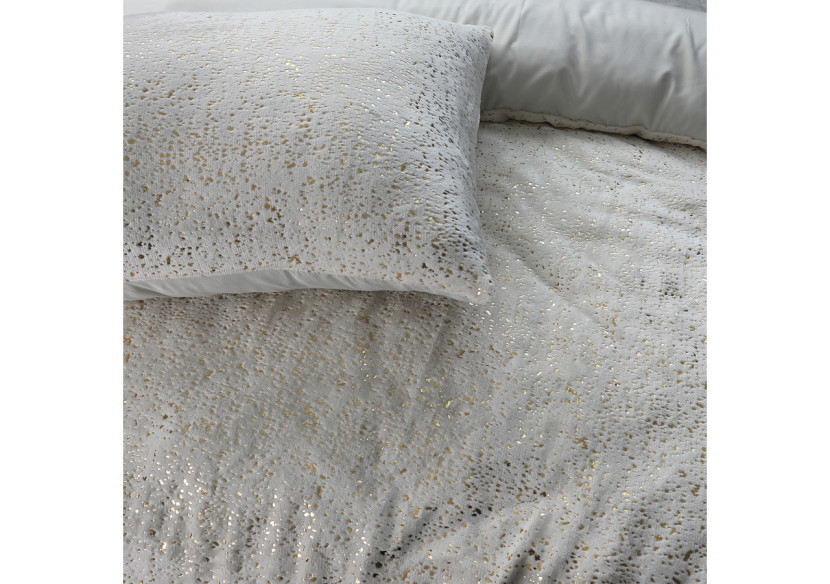 Housse de Couette Glamour Flanel - Crème 240 x 200/220 cm en Polyester - 17019062 - Sleeptime