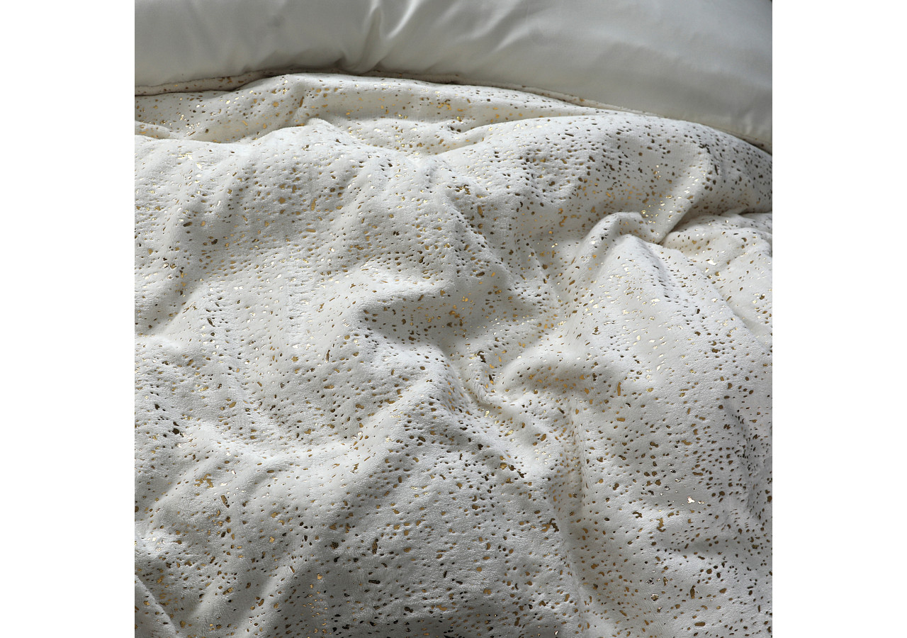 Housse de Couette Glamour Flanel - Crème 240 x 200/220 cm en Polyester - 17019062 - Sleeptime