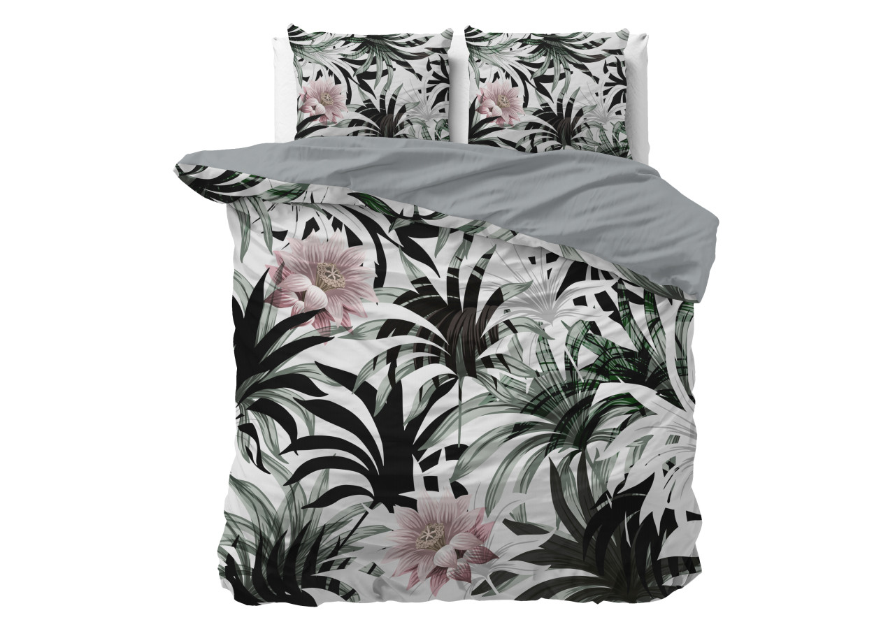 Housse de Couette Suzette Blanc - 200 x 200/220 cm, 100% Microfibre - 17018257 - Sleeptime