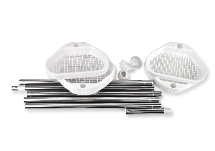 Porte-serviettes ZAC WHITE - Téléscopique 23x14xh260cm - HTUA0795 - Bathlab By Mondex Porte-serviettes ZAC WHITE - Téléscopique 23x14xh260cm - HTUA0795 - Bathlab By Mondex