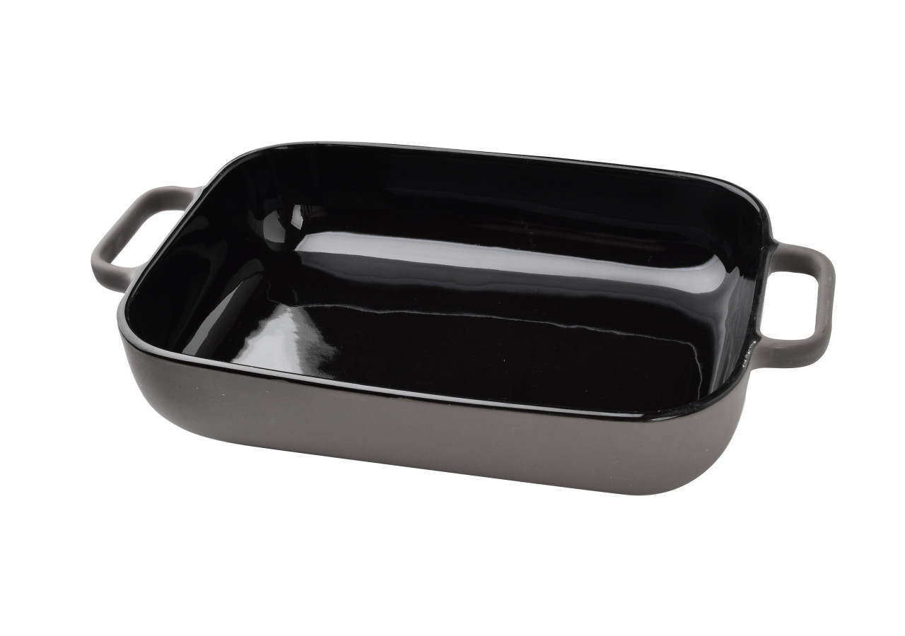 BASIC Plat Allongé Noir - 33 x 20 x 6,5 cm - HTNA9011 - Mondex