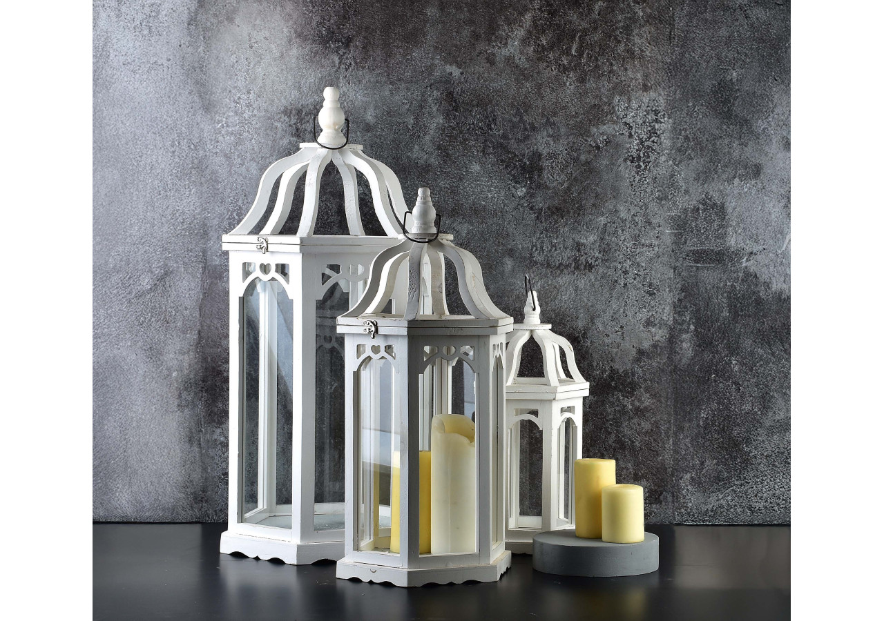 LOKKE Latarnia M - Lanterne contemporaine en métal et verre - HTO8571 - Mondex