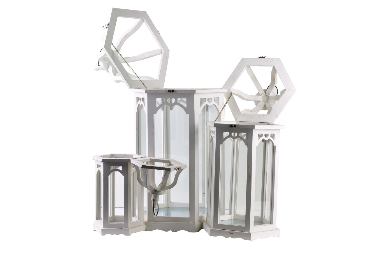 LOKKE Latarnia M - Lanterne contemporaine en métal et verre - HTO8571 - Mondex