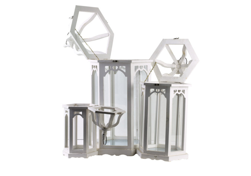 LOKKE Latarnia M - Lanterne contemporaine en métal et verre - HTO8571 - Mondex LOKKE Latarnia M - Lanterne contemporaine en métal et verre - HTO8571 - Mondex