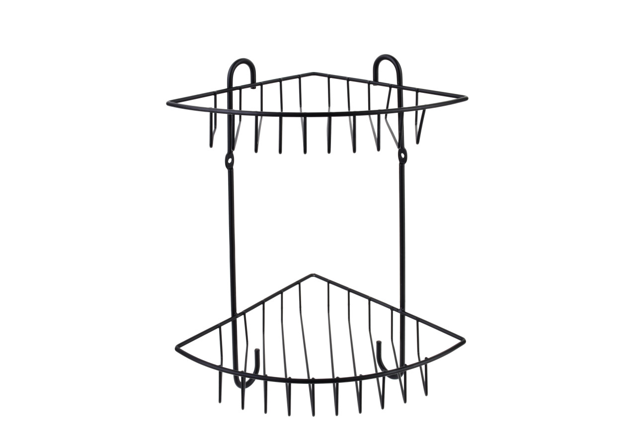 Porte-savon Carl Black - Ensemble de 2 pièces 22x16x28,5cm - HTWM2720 - Mondex