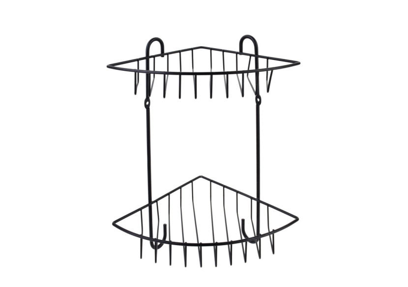 Porte-savon Carl Black - Ensemble de 2 pièces 22x16x28,5cm - HTWM2720 - Mondex