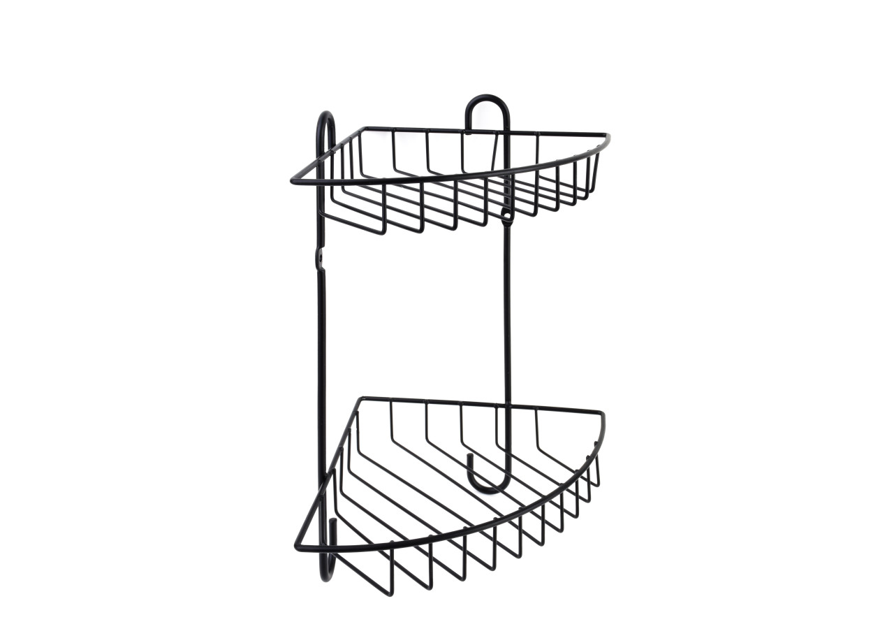Porte-savon Carl Black - Ensemble de 2 pièces 22x16x28,5cm - HTWM2720 - Mondex
