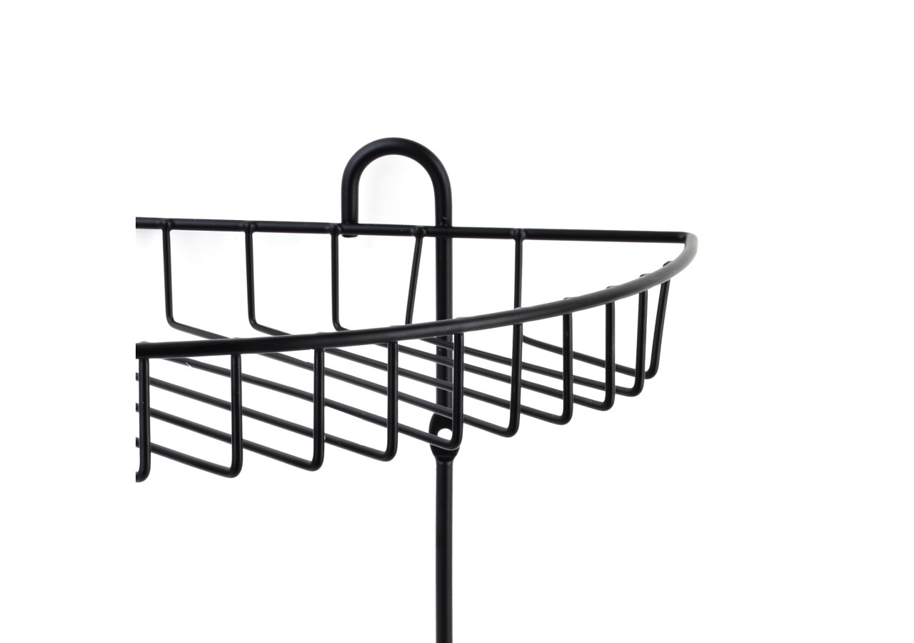 Porte-savon Carl Black - Ensemble de 2 pièces 22x16x28,5cm - HTWM2720 - Mondex