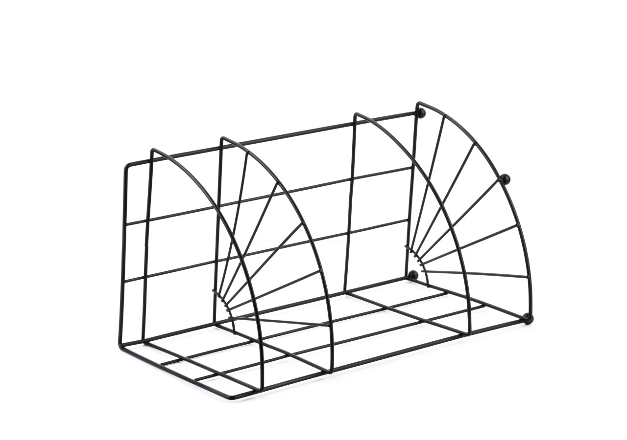 Porte-savon Carl Black - Ensemble de 2 pièces 18,5x14x26cm - HTWM2744 - Mondex