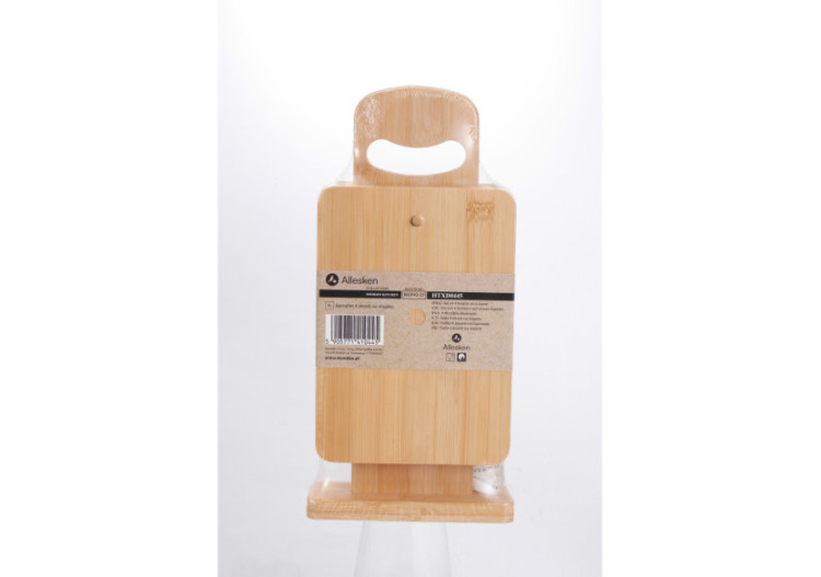 Set de 4 planches MODERN KITCHEN - Bambou sur support 15x5,5x31 cm - HTXD0445 - Allesken 2