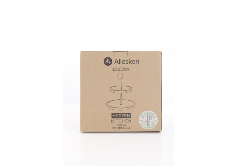 Patera en Bambou Modern Kitchen - 2 niveaux 15 et 20 cm - HTXD0070 - Allesken
