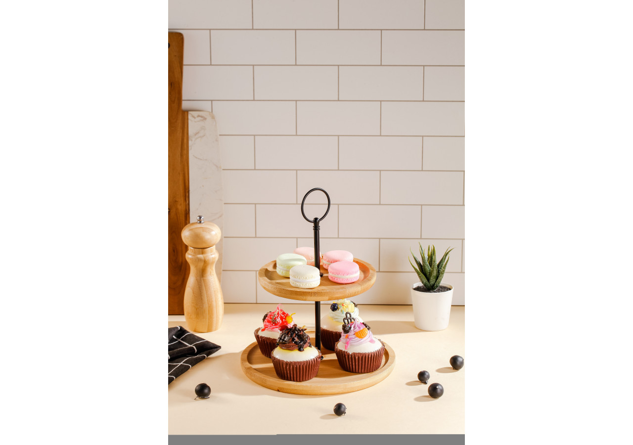 Patera en Bambou Modern Kitchen - 2 niveaux 15 et 20 cm - HTXD0070 - Allesken