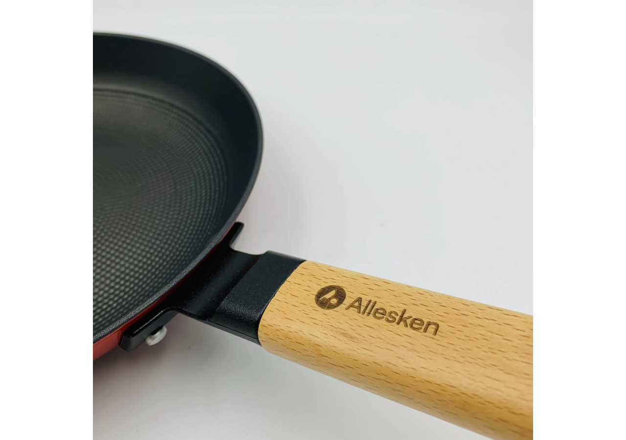 Poêle RODELUXE - 24 cm - Fonte Émaillée - HTXD5915-PROM - Allesken