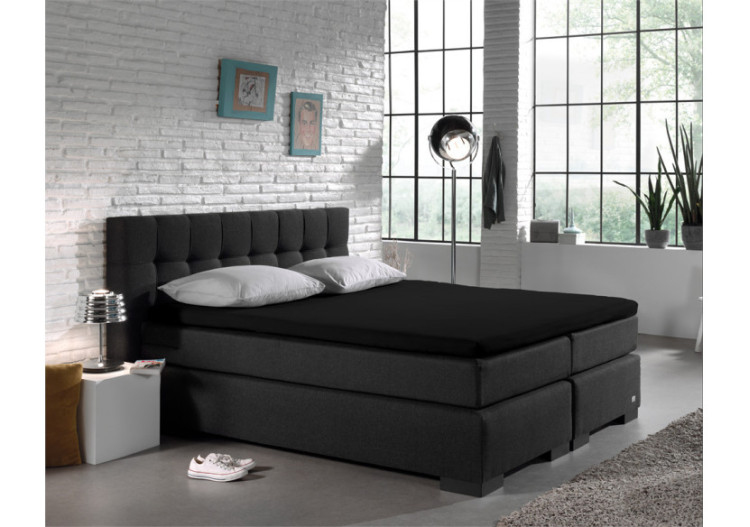 Housse de matelas Splittopper Jersey - Noir 140 x 200 cm - 12011472 - Dreamhouse