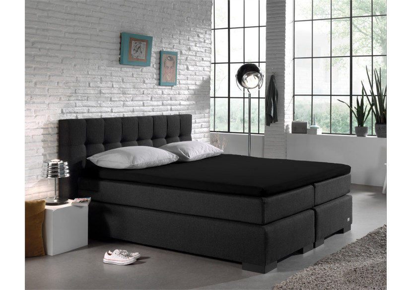 Housse de matelas Splittopper Jersey - Noir 140 x 200 cm - 12011472 - Dreamhouse