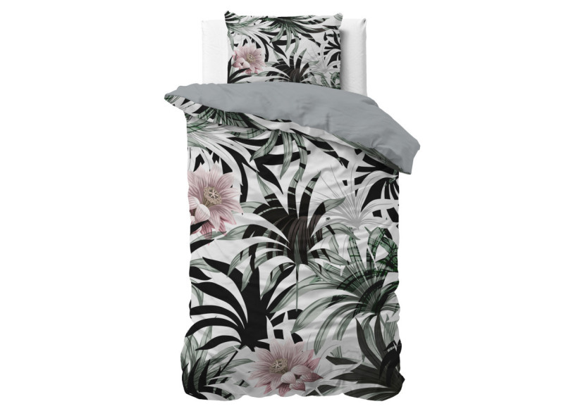 Housse de Couette Suzette Blanc - 140 x 200/220 cm, 100% Microfibre - 17018256 - Sleeptime