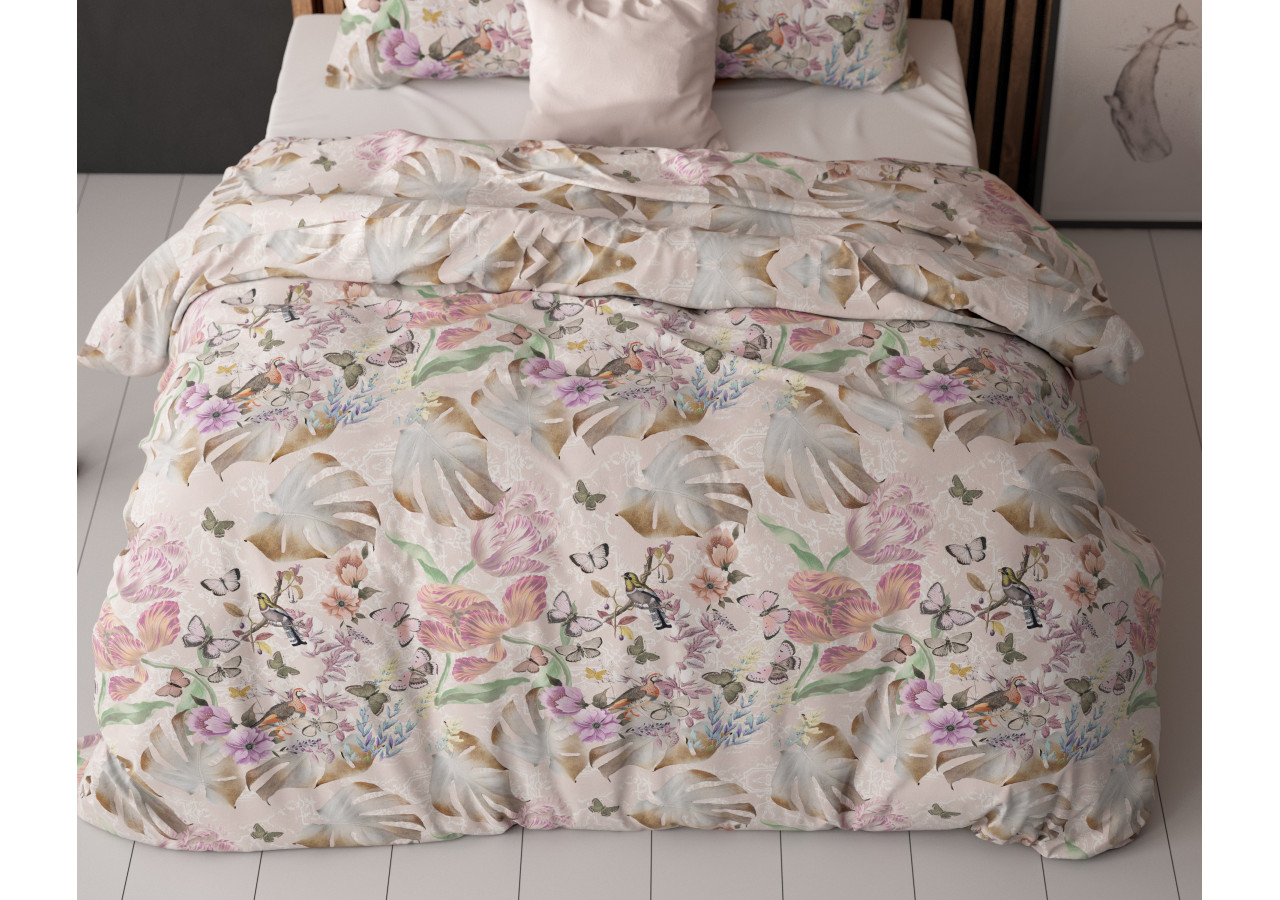 Housse de Couette Sierra Roze - 140 x 200/220 cm, Luxe et Confort - 17018368 - Sleeptime