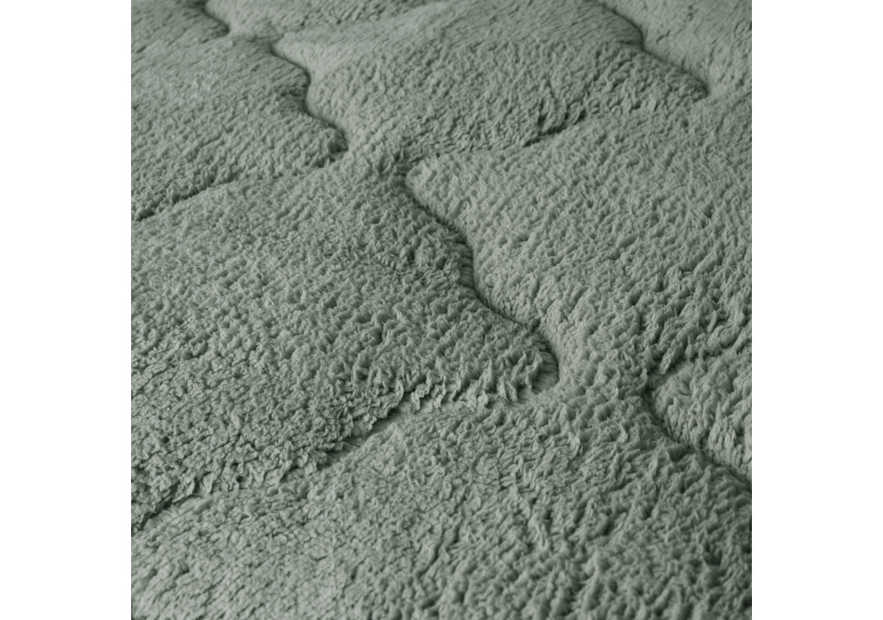 Couette Lazy Teddy Vert Foncé - 140 x 200 cm, Luxe et Praticité - 17019247 - Sleeptime