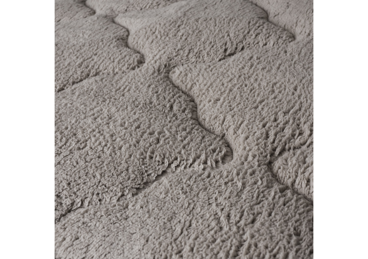 Couette Lazy Teddy Taupe - 140 x 200 cm, Élégance et Confort - 17019250 - Sleeptime