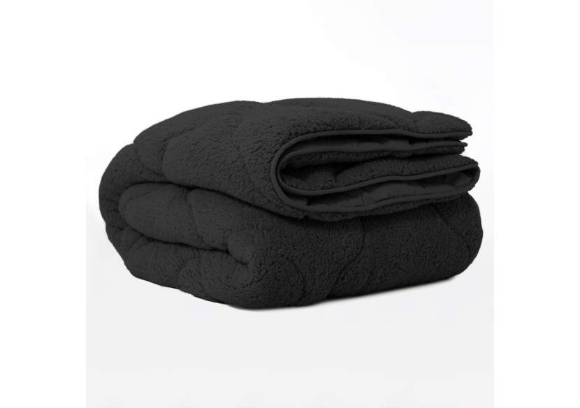 Couette Lazy Teddy Antracite - 240 x 200 cm, luxe et confort - 17019240 - Sleeptime