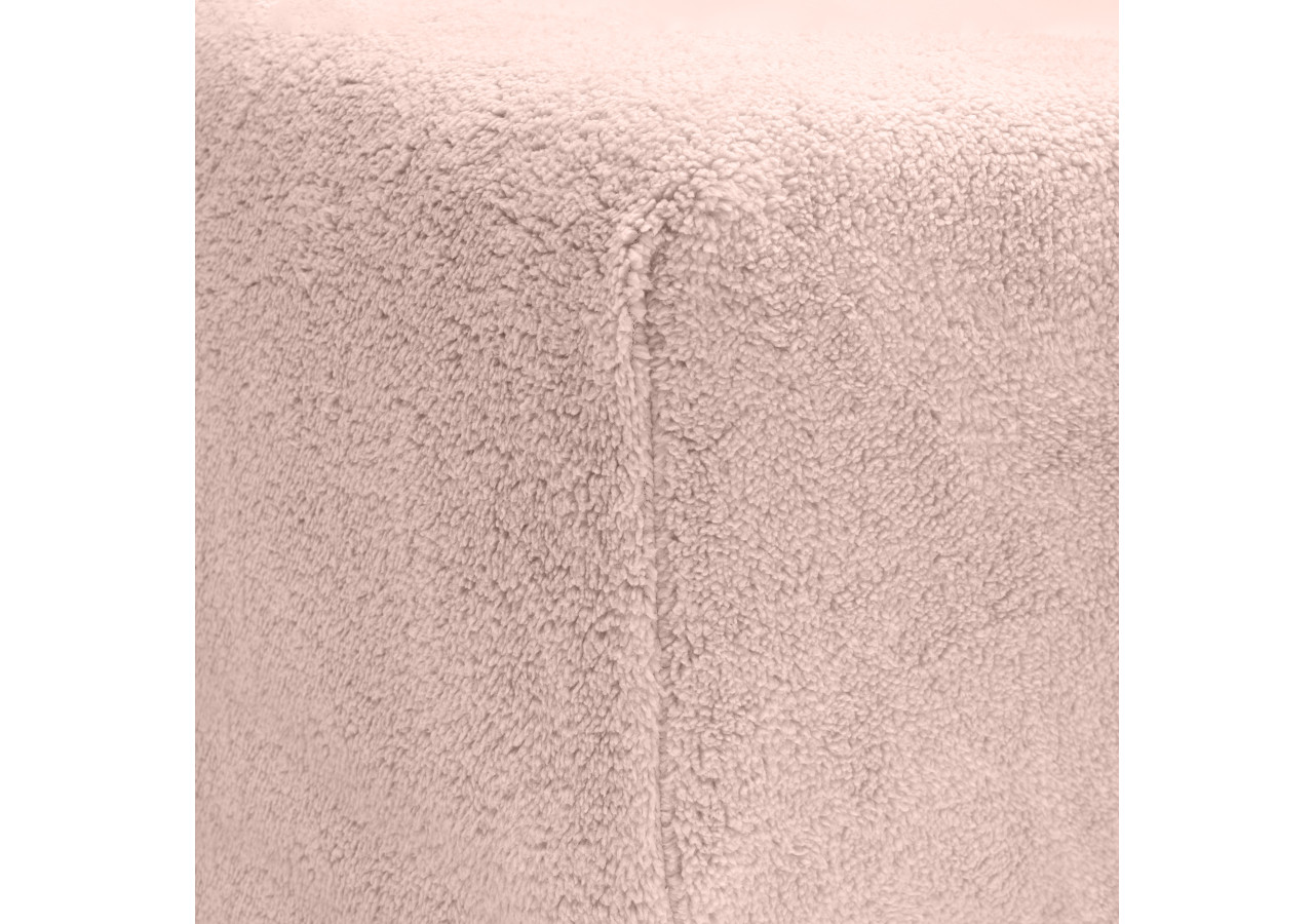 Housse de matelas Teddy - Rose 90 x 200 cm, super doux et chaud - 17019184 - Sleeptime